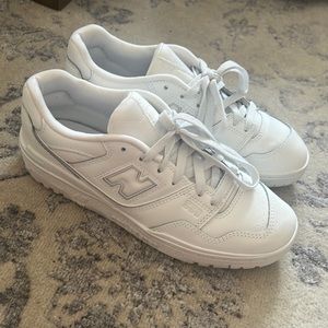 Brand new all white new balance 550